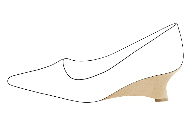 2 1&frasl;8 inch / 5.5 cm high wedge heels. Profile view - Florence KOOIJMAN